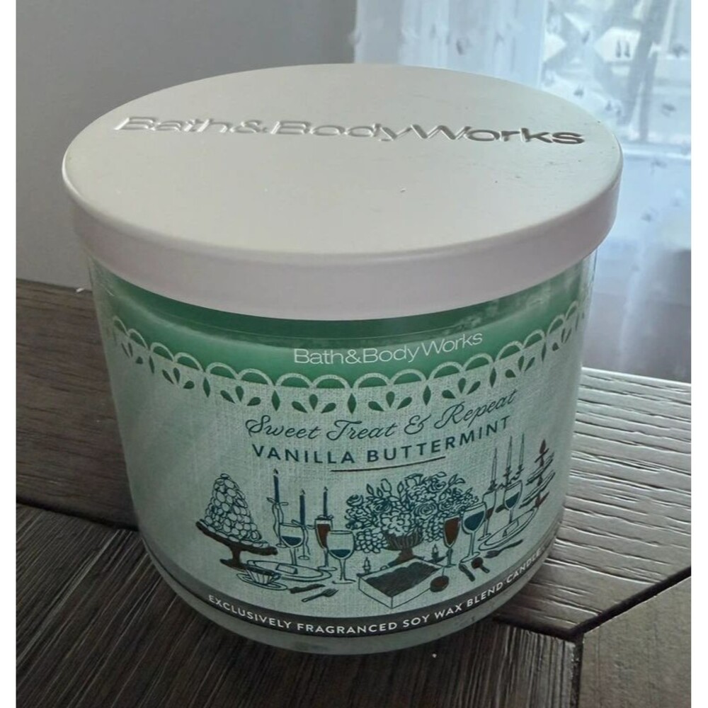 Bath & Body Works – Vanilla butter mint – 3 wick candle